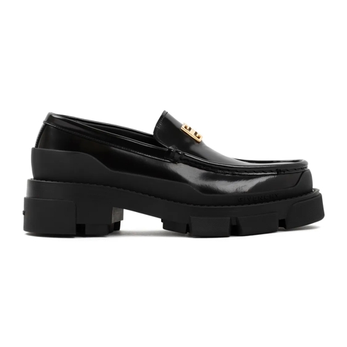 Givenchy Ballerina 4G Terra Leather Loafers Black