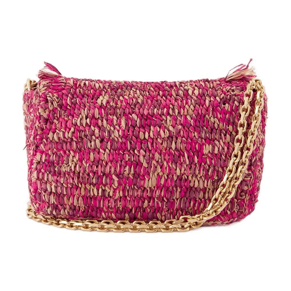 Vanessa Bruno Hobo bags Nano Moon Crossbody Cotton Pink in roze
