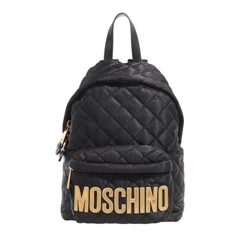 Moschino Rucksack Quilted Logo Nero