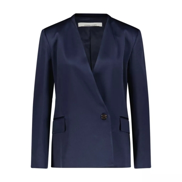 Liviana Conti Blazer aus Satin 48104299233626 Dunkelblau 