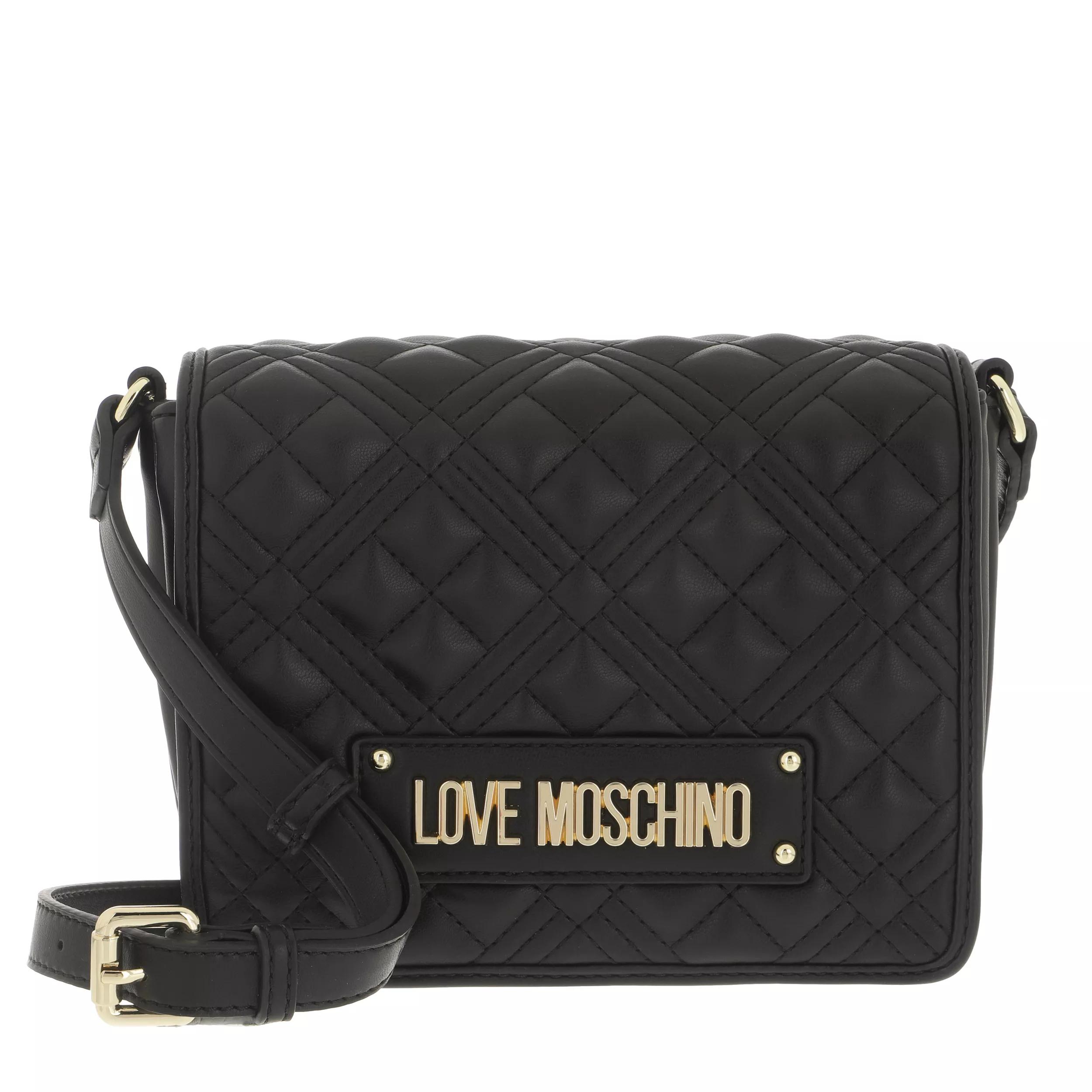 Love Moschino Borsa Quilted Pu Nero Crossbody Bag