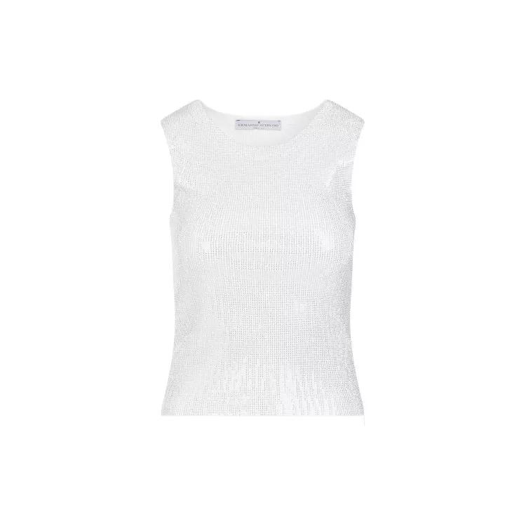 Ermanno Scervino - White Cotton Tank Top - Größe M - white