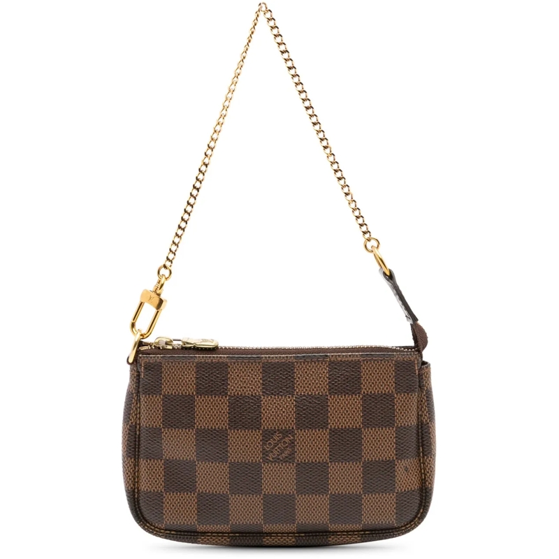 Louis Vuitton Fourre-tout Damier Ebene Mini Pochette Accessoires braun