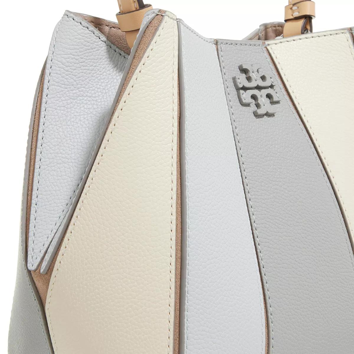 TORY BURCH Bucket bags McGraw Color-block Small Bucket Bag in crème