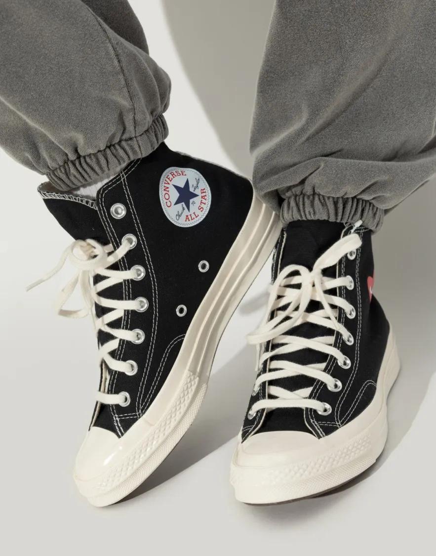 Thumbnail - Comme des Garcons Low-Top Sneaker - Comme Des Garcons Play X Converse Chuck 70 Hi Snea - Gr. 42 (EU) - in Schwarz - für ...