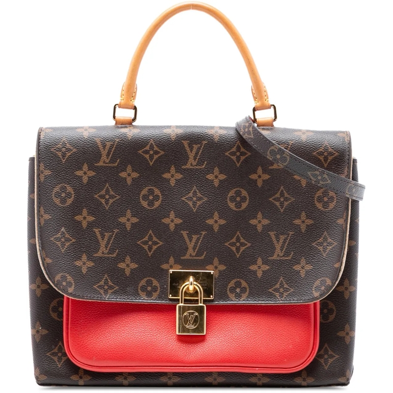 Louis Vuitton Schultertasche Monogram Marignan braun