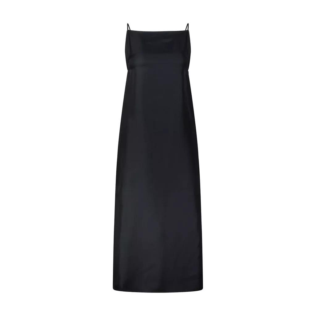 LouLou - Twill-Kleid Sulum aus Seide - Größe XS - black