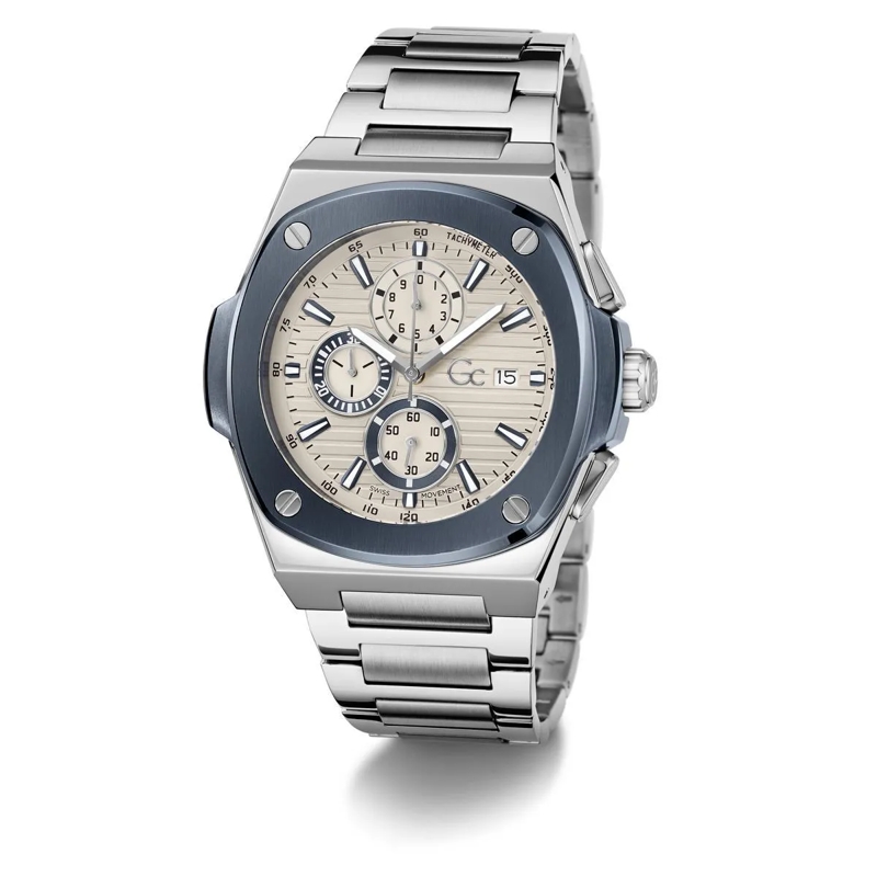 GC Quarzuhr Quarz-Analoguhr Gc Coussin Shape silber(Image 3)