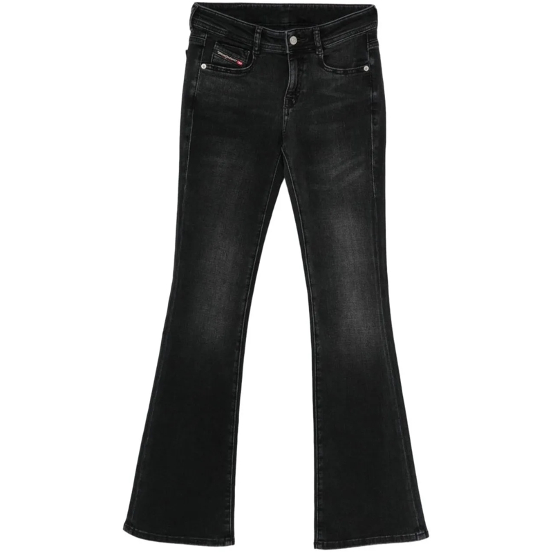 Diesel Jeans à jambe droite Jeans Black schwarz