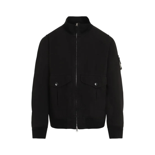 Stone Island Veste de transition Black Polyester Jacket Black