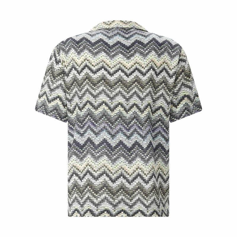 Missoni Hemd Kurzarmhemd mit Muster grün(Image 2)