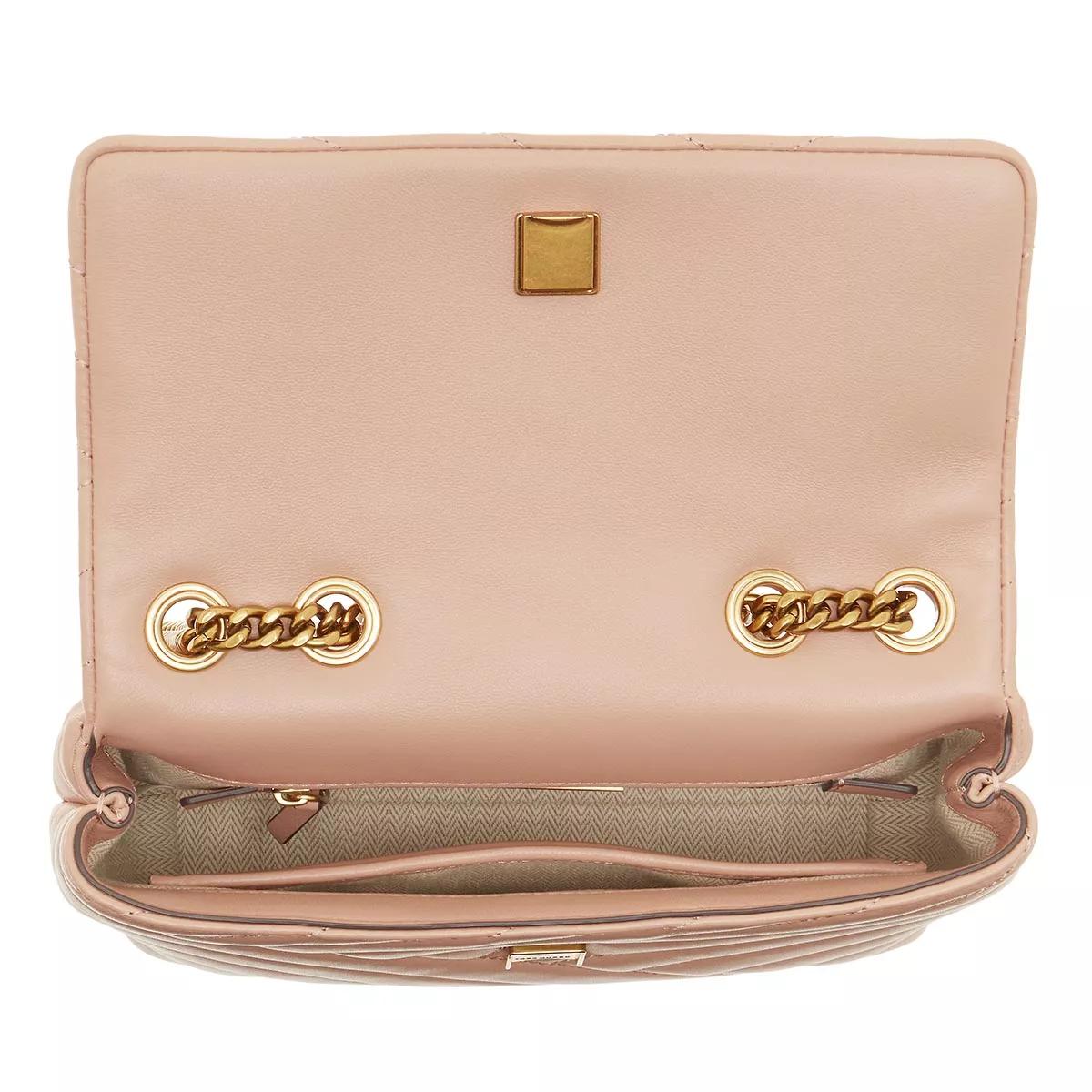 Tan TORY BURCH Kira Chevron Small Convertible Shoulder Bag (Devon Sand)  Handbags on COOLS
