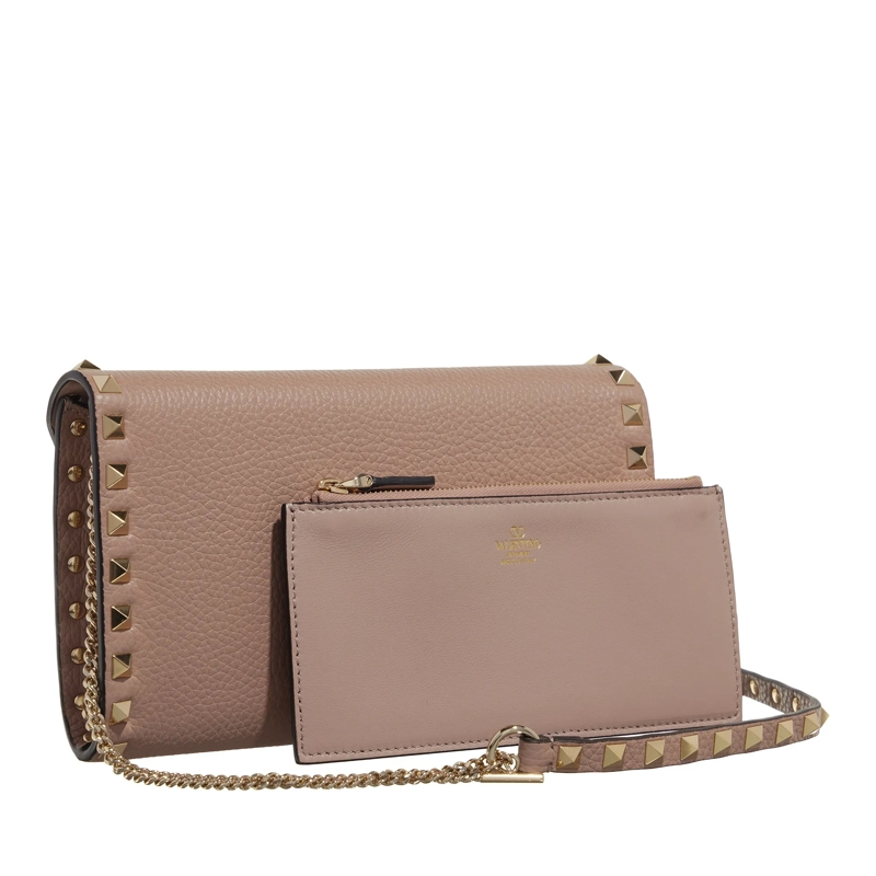 Valentino Garavani Wallet On A Chain Wallet With Chain Poudre(Image 4)