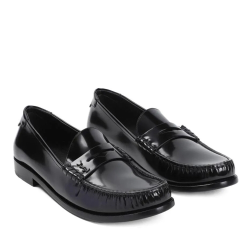 Saint Laurent Black Calf Leather Le Loafer 15 Mocassin Black Loafer