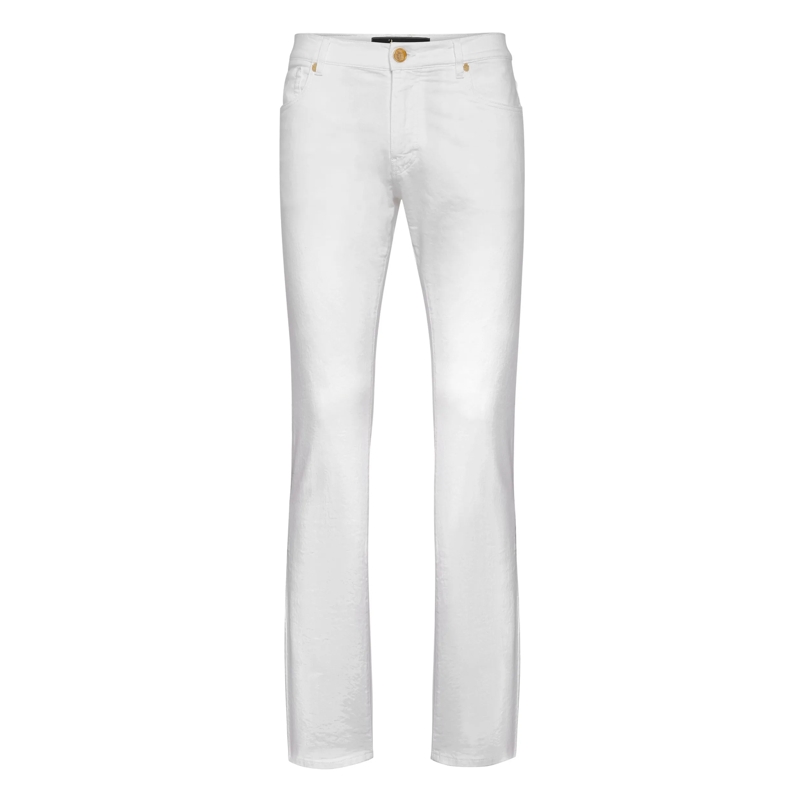 BILLIONAIRE Straight-Leg-Jeans Jeans Regular Fit Baroque weiss