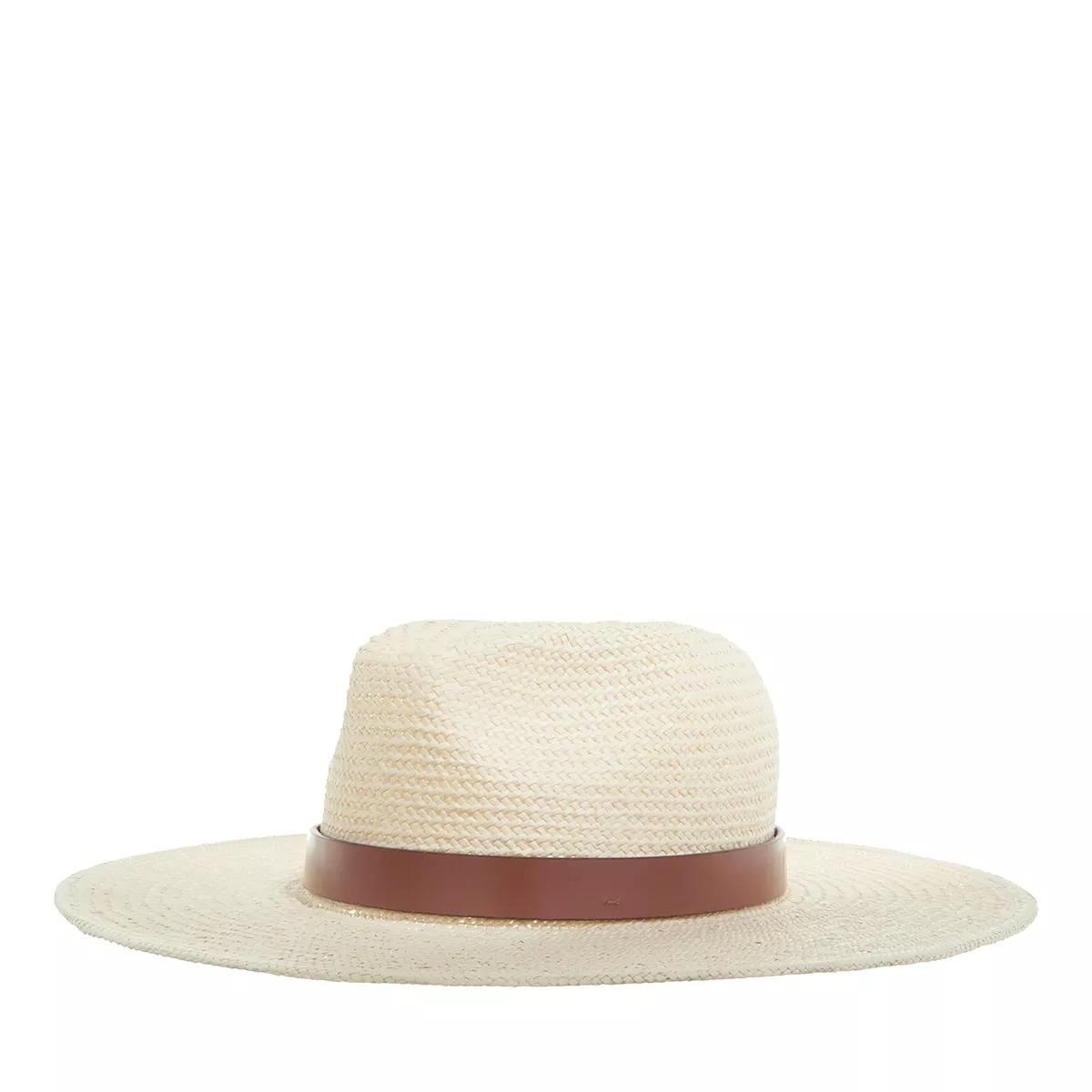 Michael Kors Mützen - Karli Logo Straw Hat - Gr. S - in Beige - für Damen