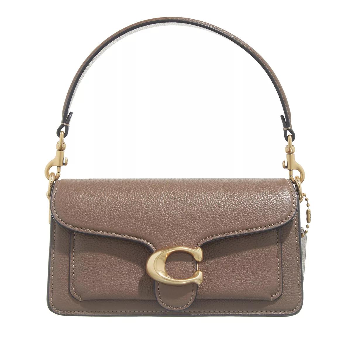 Coach Satchel Bag - Polished Pebble Leather Tabby Shoulder Bag 20 - Gr. unisize - in Braun - für Damen