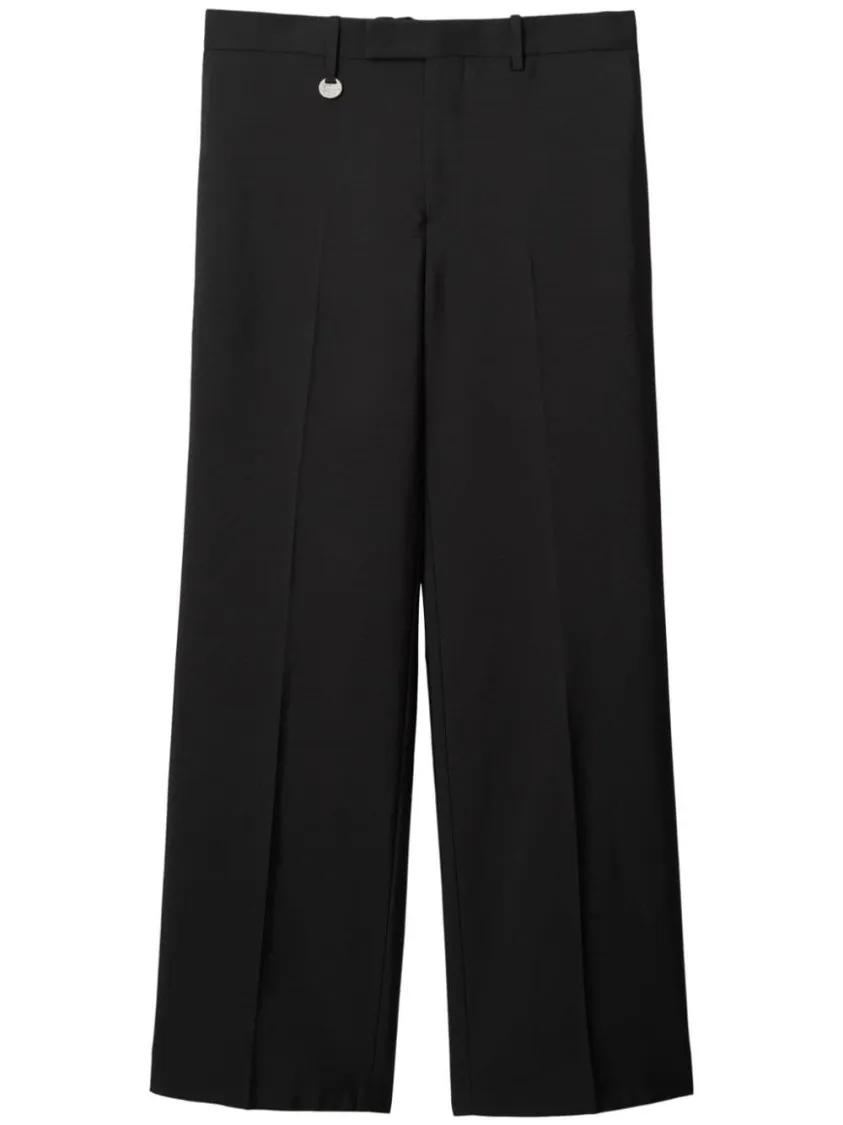 Burberry - Trousers With Logo - Größe 48 - schwarz