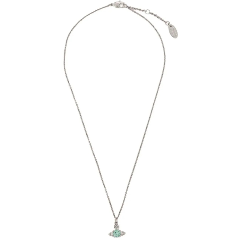 Vivienne Westwood Mittellange Halskette Bijoux Platiniumlight Turquoise blau