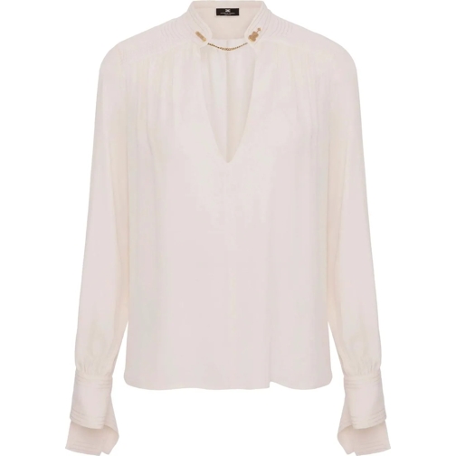 Elisabetta Franchi Blouses Elisabetta Franchi Blouses Ecru Ca03037e2 weiß