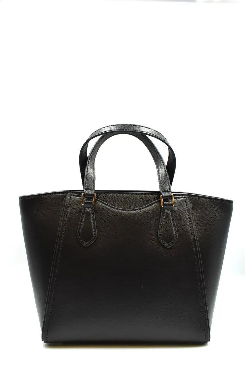 Michael Kors Schoudertas Taryn van zwart leder Black Dames