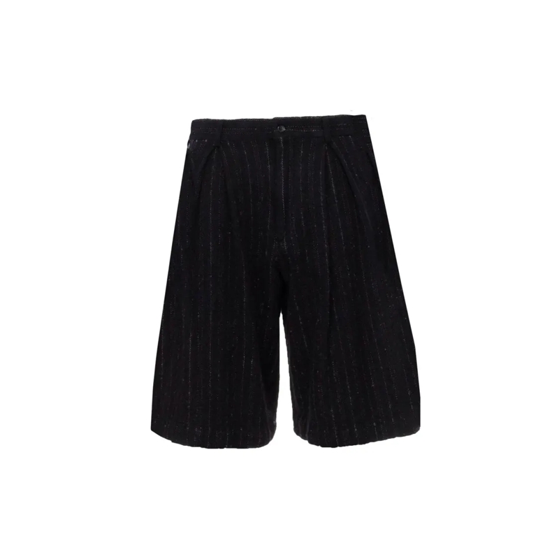 Comme des Garcons Casual Shorts Brushed Wool Black Shorts Black