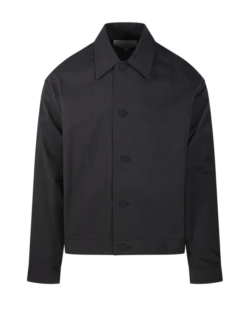 Thumbnail - Studio Nicholson - Button Up Overshirt Jacket - Größe XL - schwarz