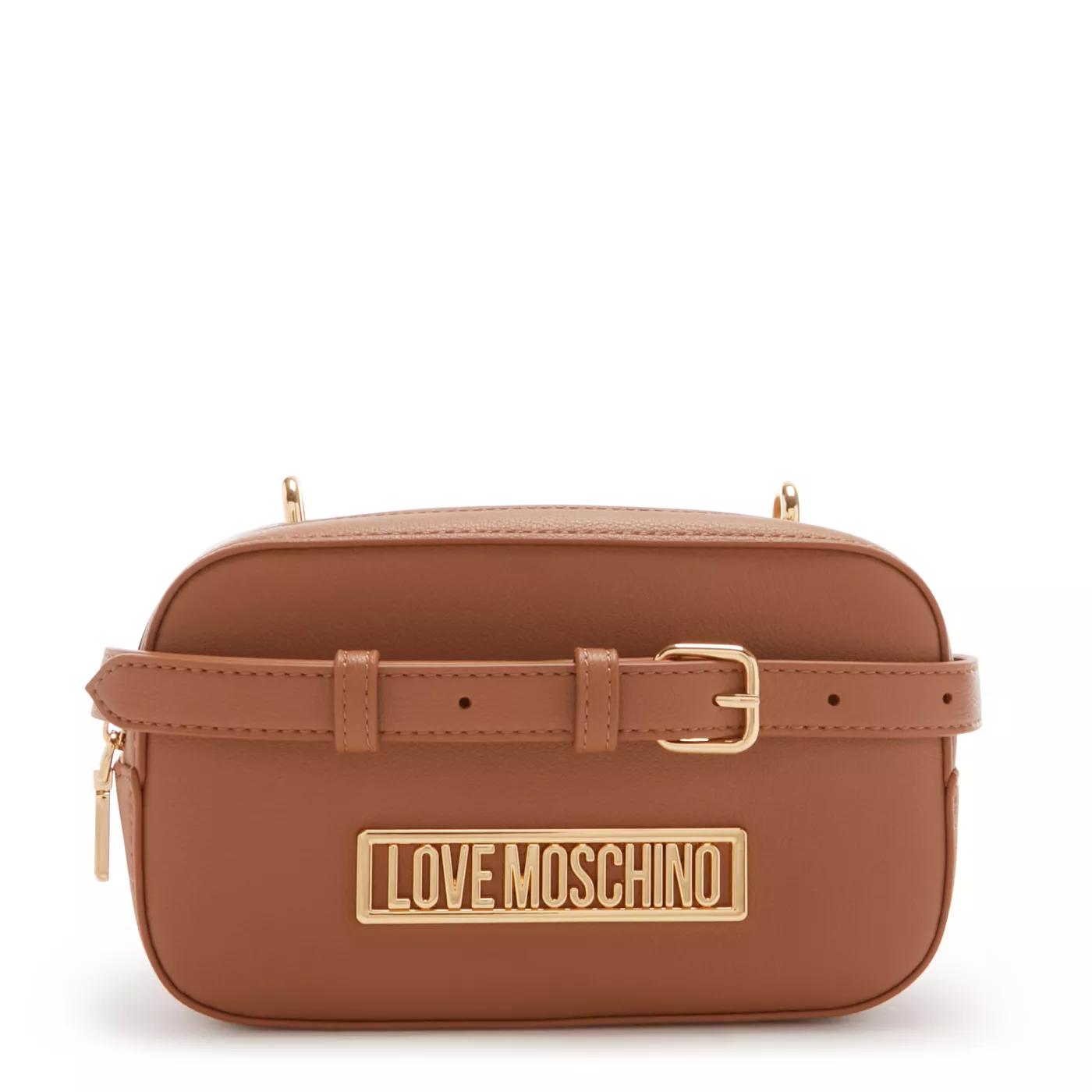Love Moschino Crossbody bags Natural Braune Umhängetasche JC4148P in bruin