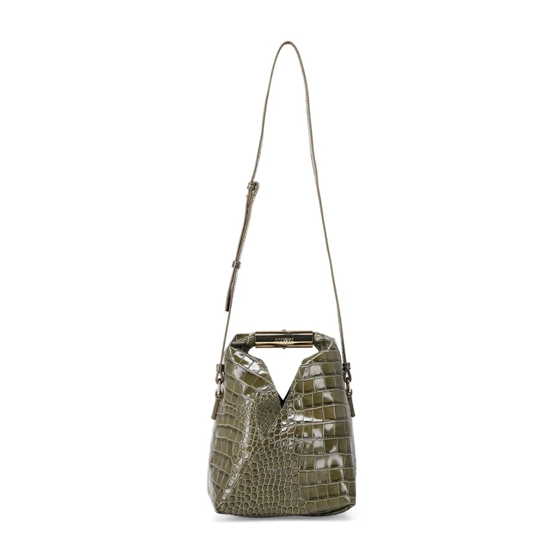 MM6 Maison Margiela Crossbody Bag Umhängetasche aus Kalbsleder schwarz