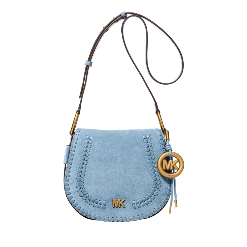 MICHAEL Michael Kors Crossbody Bag Md Saddle Flap Msgr Chambray
