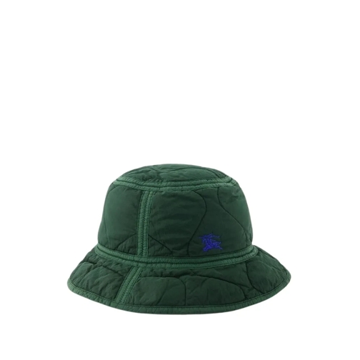 Burberry Hut Quilted Bucket Hat - Nylon - Khaki Green