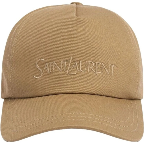 Saint Laurent  Saint Laurent Cotton Baseball Cap beige