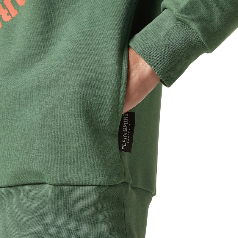 Plein Sport Top Hoodie Tiger grün(Image 5)