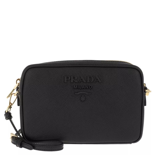 Prada Crossbody Bag Medium Saffiano Leather Black Crossbodytas