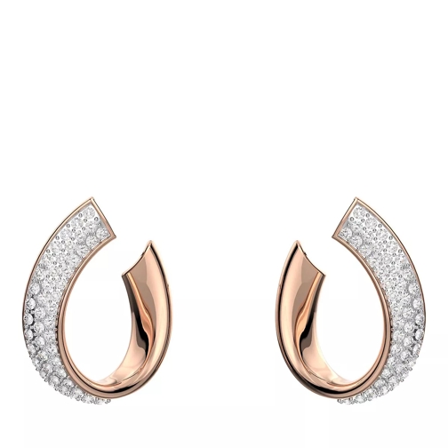 Swarovski Exist hoop Small rose gold-tone plated White Creole
