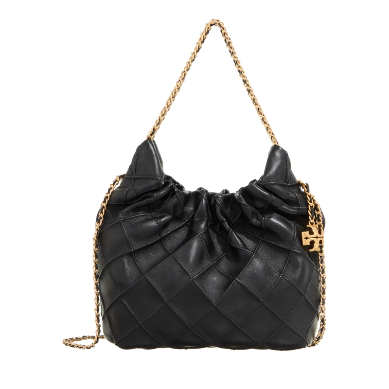 Tory Burch Hobo Bag Fleming Mini Hobo Bag Black