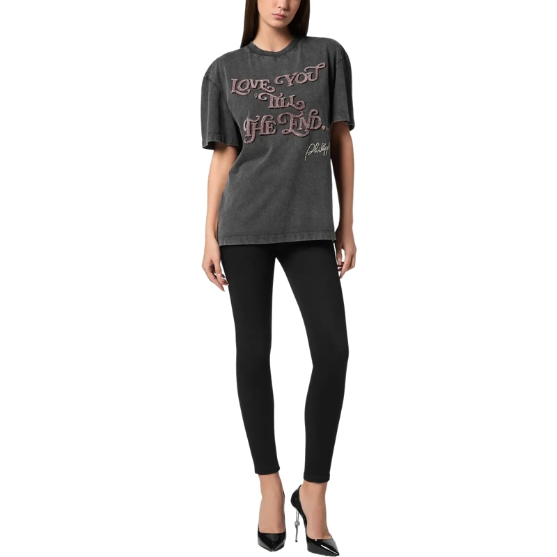 Philipp Plein T-Shirt T-Shirt Man Fit Love schwarz(Image 4)