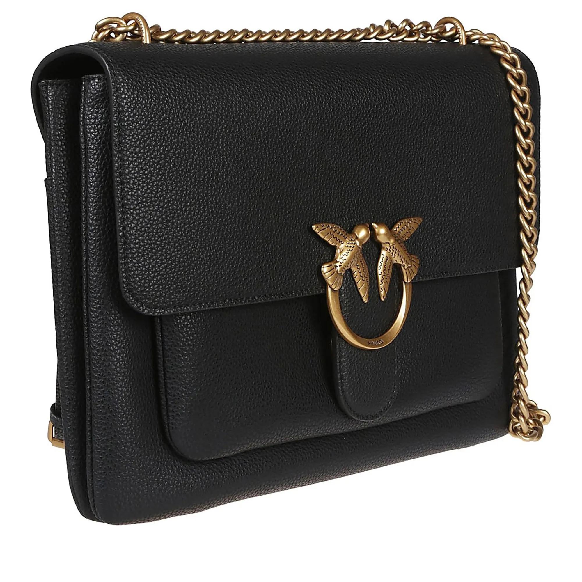 Pinko Crossbody bags Love One Soft Big Bag Black in zwart
