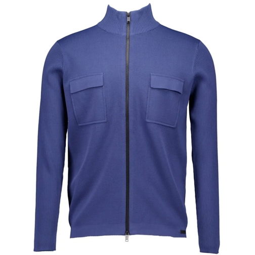 GENTI Weste Genti Cardigan Zip Ls Vesten Blauw K9114-1258 blau