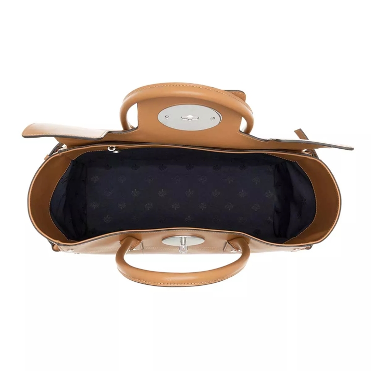 mulberry brown leather shoulder bag
