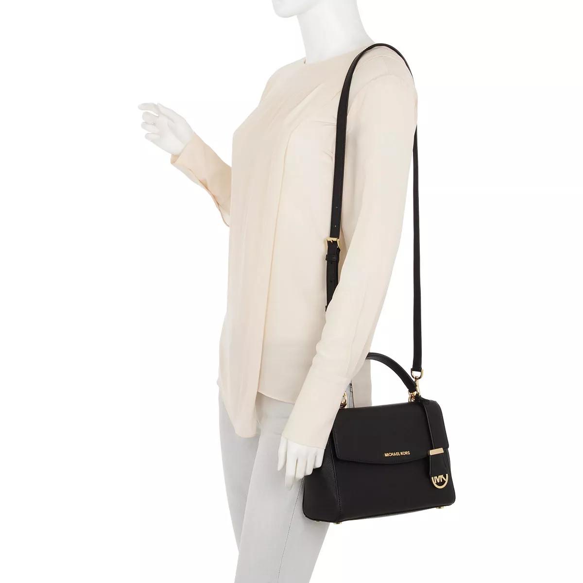 Michael Kors Satchels Ava Small TH Satchel in zwart