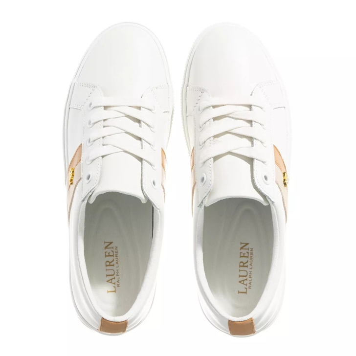 Lauren Ralph Lauren Women's Janson IV Lace-Up Low-Top Sneakers - Macy's