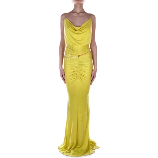 Elisabetta Franchi Midi-Kleider Red Carpet Dresses Yellow gelb