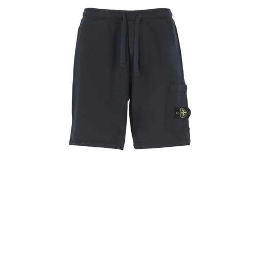 Stone Island Legere Shorts Blue Cotton Bermuda Shorts Blue