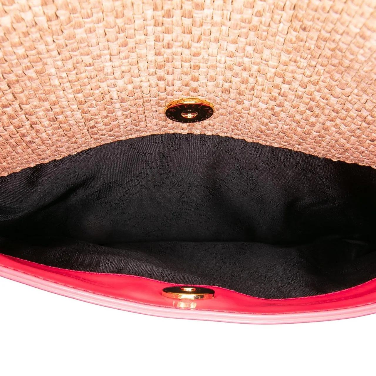 Thumbnail - Stella McCartney Clutches - Raffia Falabella Fold Over Clutch - Gr. unisize - in Braun - für Damen