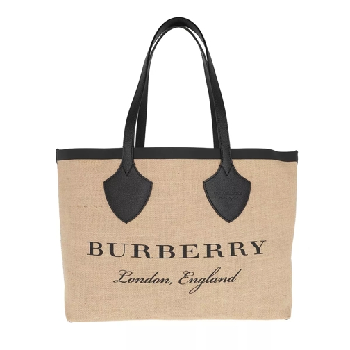 Burberry Carry-All Logo Tote Black Rymlig shoppingväska