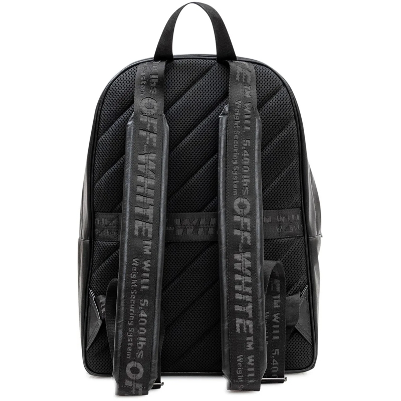 Off-White Rucksack Zaino Heritage con Tasca Frontale e Logo in Riliev schwarz(Image 3)