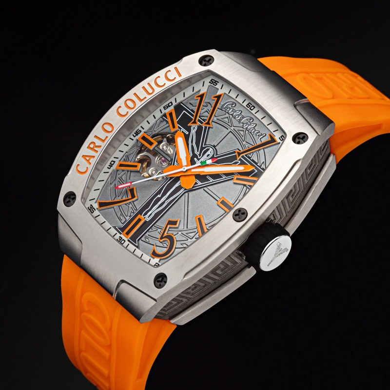 Carlo Colucci Automatikuhr Automatikuhr CC100 . orange(Image 3)