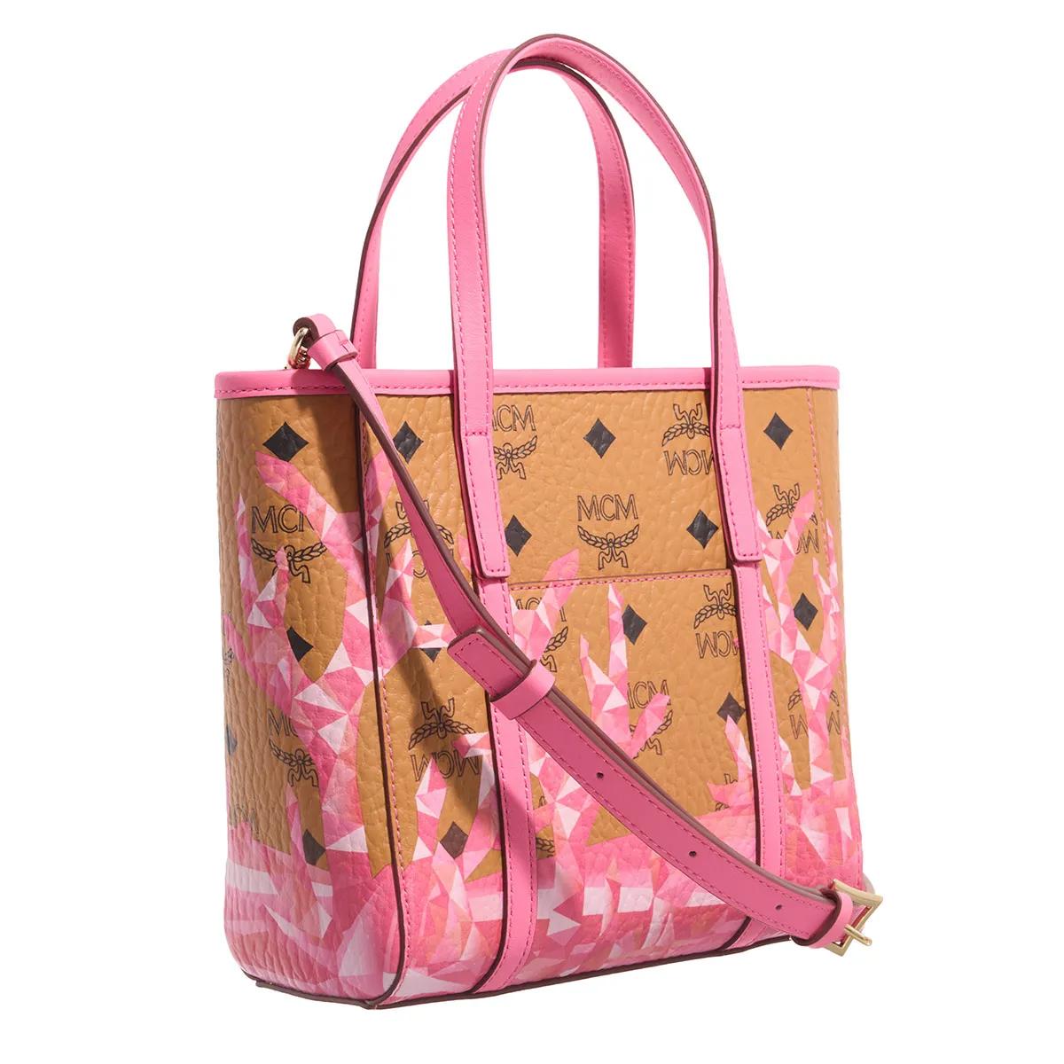 MCM Shoppers Toni Coral Mtn Vi Shopper Mni Q1 in bruin