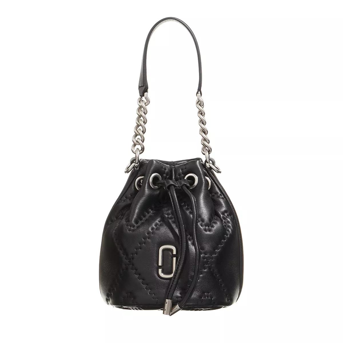 Marc Jacobs Beuteltasche - The Bucket Quilted Leather - Gr. unisize - in Schwarz - für Damen